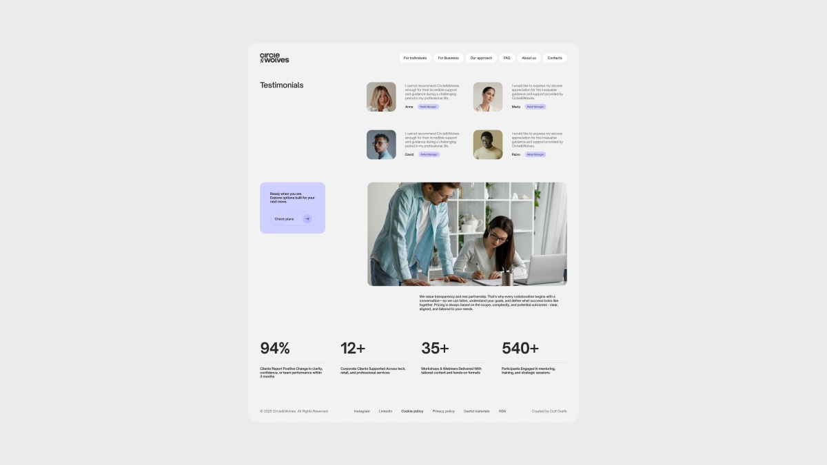 Circle & Wolves — web design, image 9
