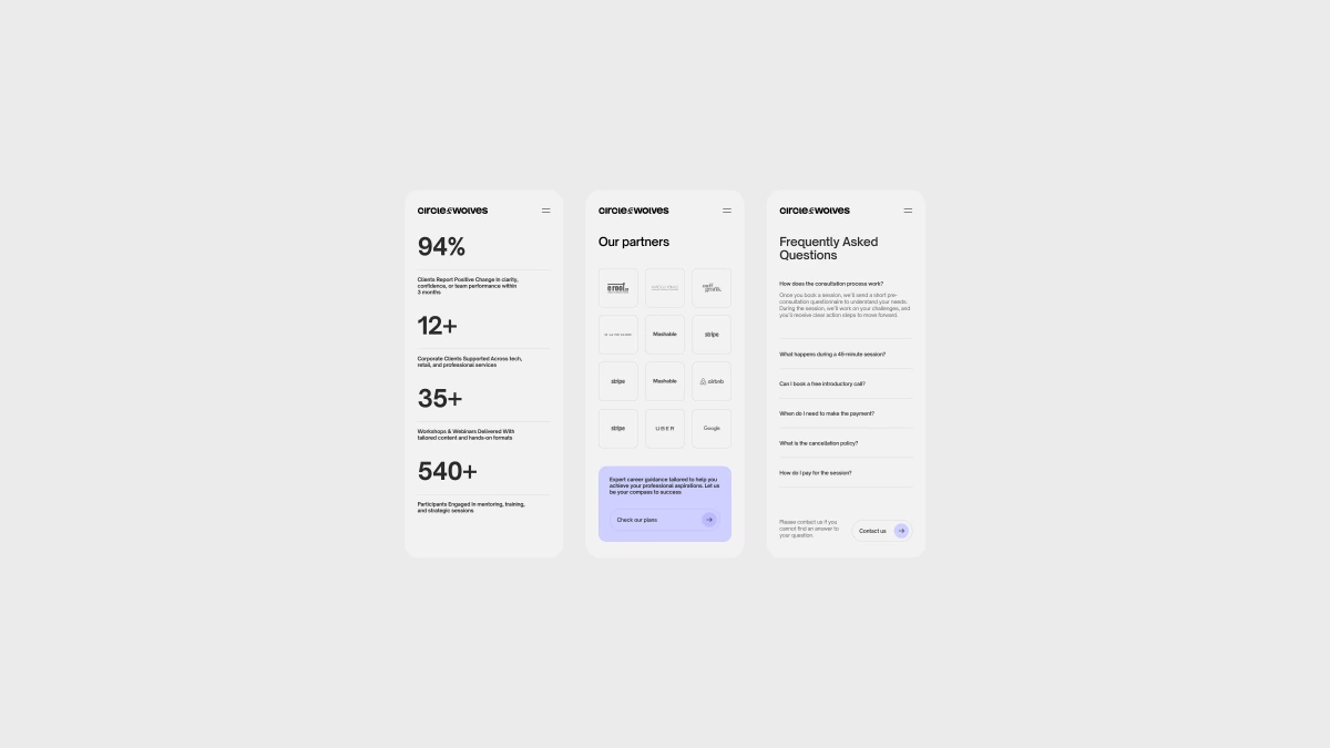 Circle & Wolves — web design, image 4