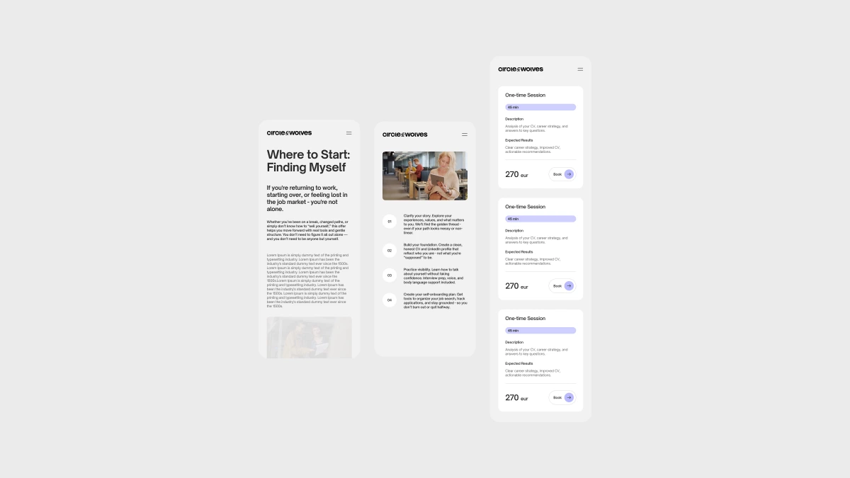Circle & Wolves — web design, image 5