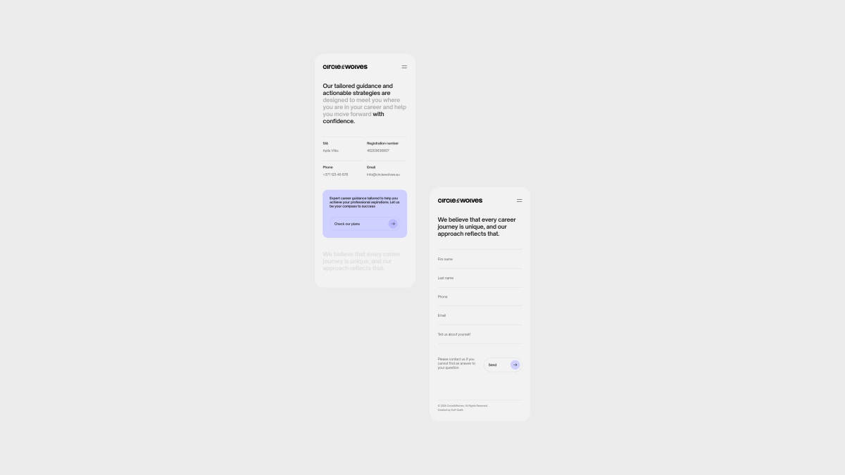 Circle & Wolves — web design, image 7