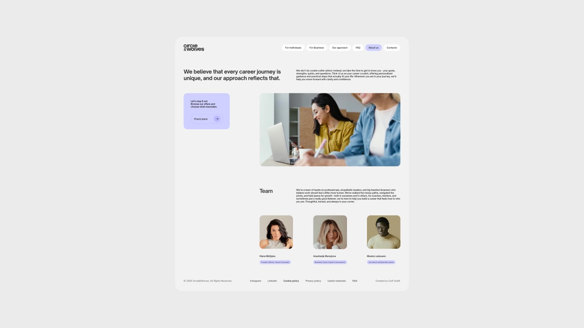 Circle & Wolves — web design, image 11