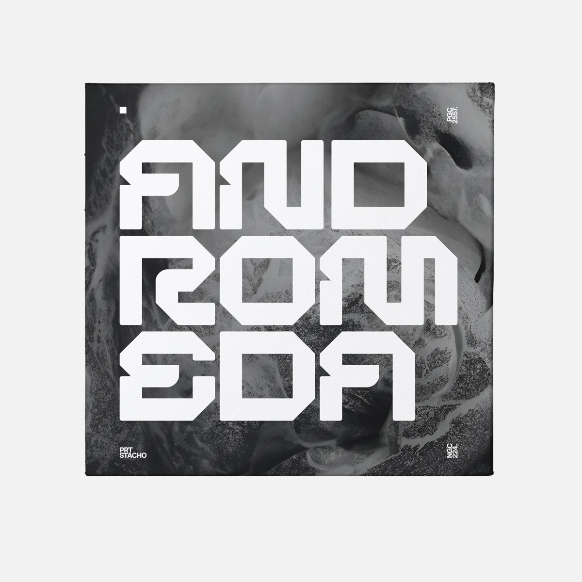 Andromeda album cover with bold white lettering