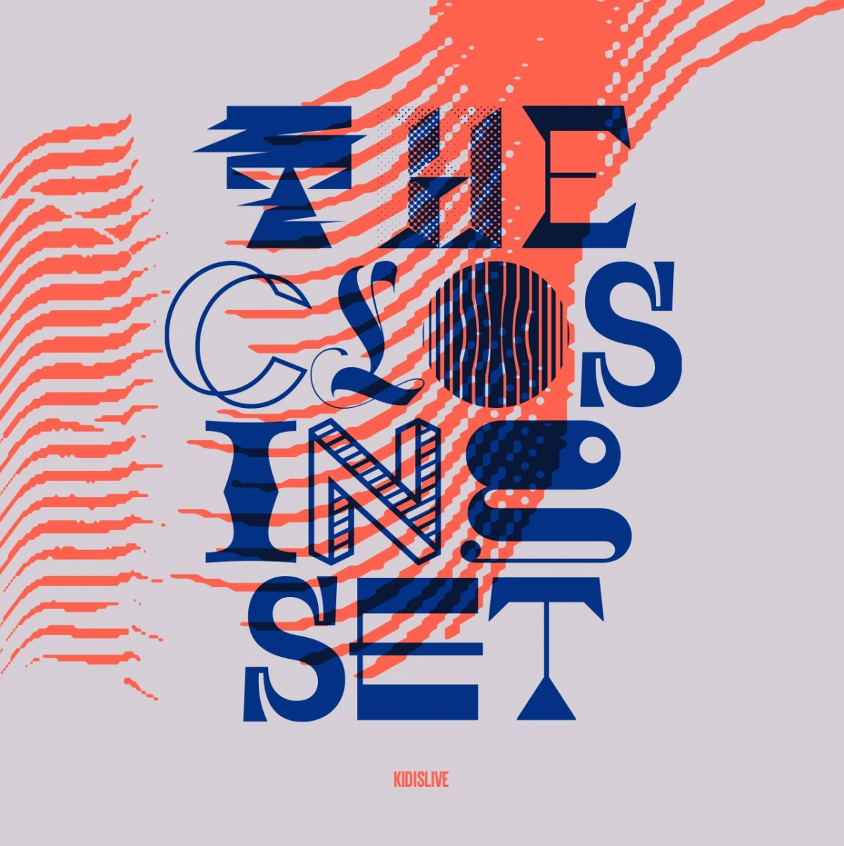 The Closing Set EP cover with bold blue and coral typography